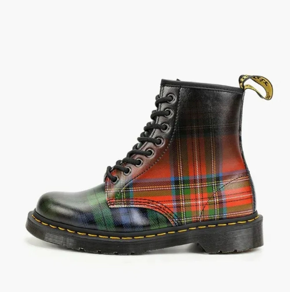 Dr. Martens Multicolor Tartan Boots